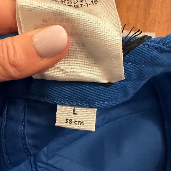 Balenciaga Blue Logo Embroidered Baseball Hat - Picture 11 of 16